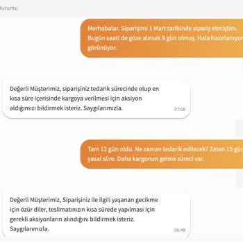 Yataş Ürünü Teslim Edilemiyor, Şablon Cevaplarla Oyalıyorlar