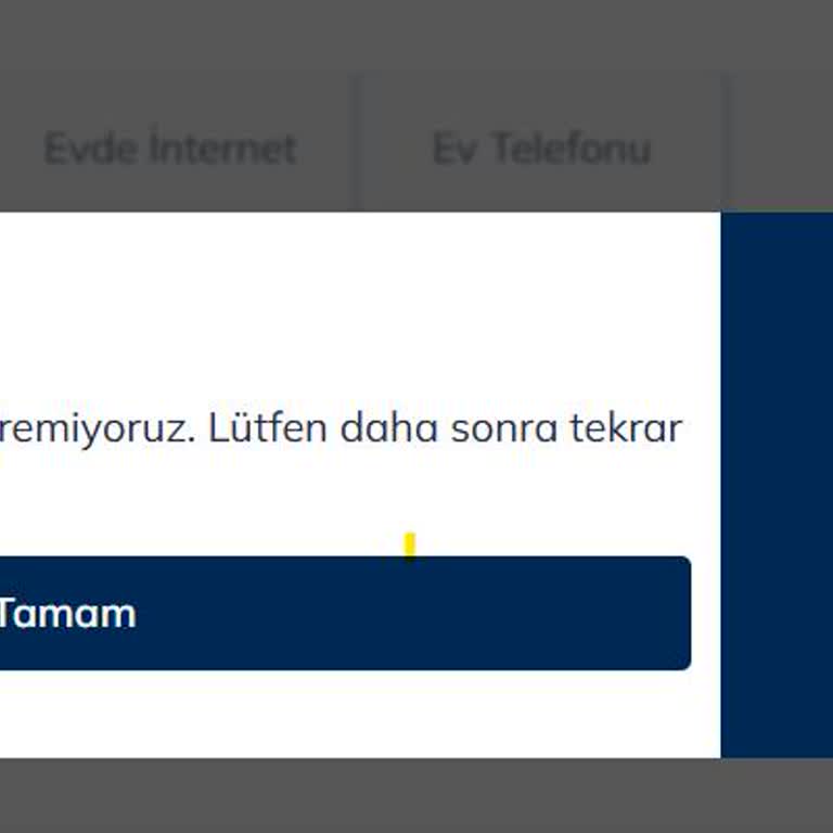 Kapatılan İnternet Hizmeti İçin Fatura Çekimi