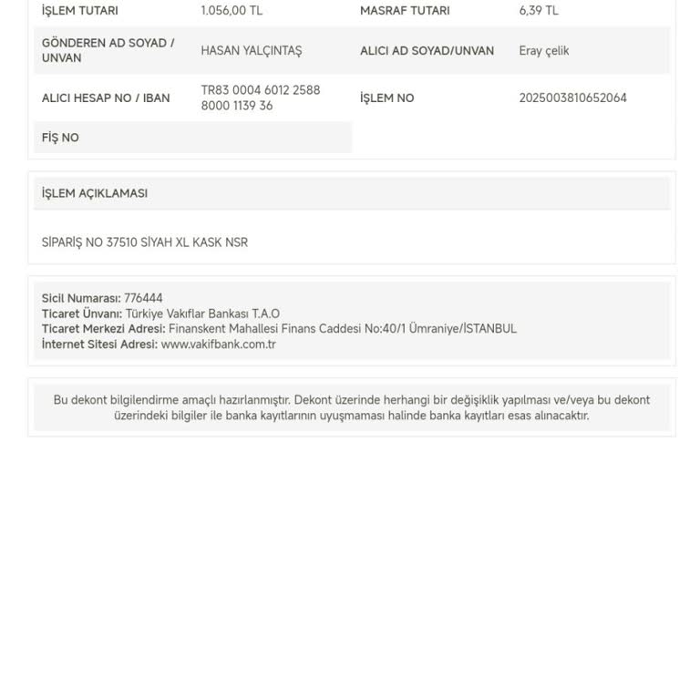 Oto Garaj Market'ten Kask Aldım Ama Cevap Yok