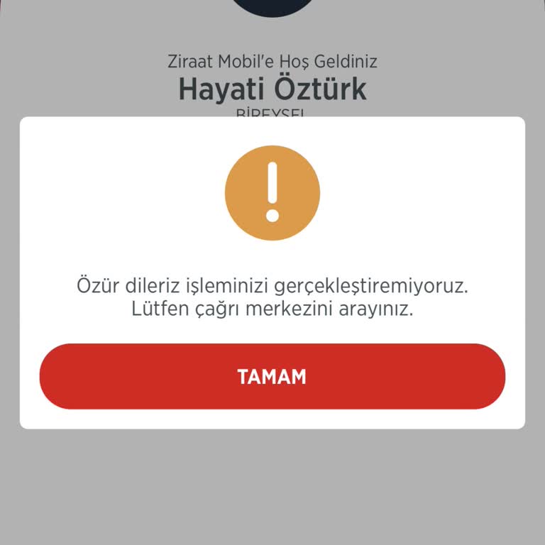 Ziraat Bankası Hesap Erişim Sorunu