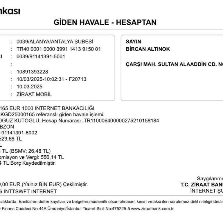 Havale Ücretinde Beklenmedik Kesinti