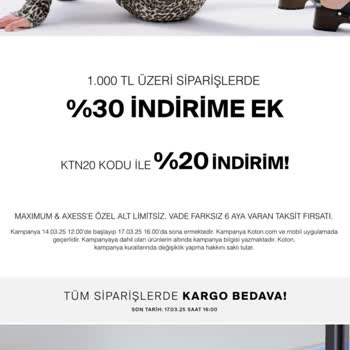 Koton Uygulamasında Yanıltıcı İndirim Sorunu