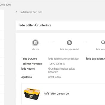 Koçtaş Web Sitesinde İade Süreci Kabusu