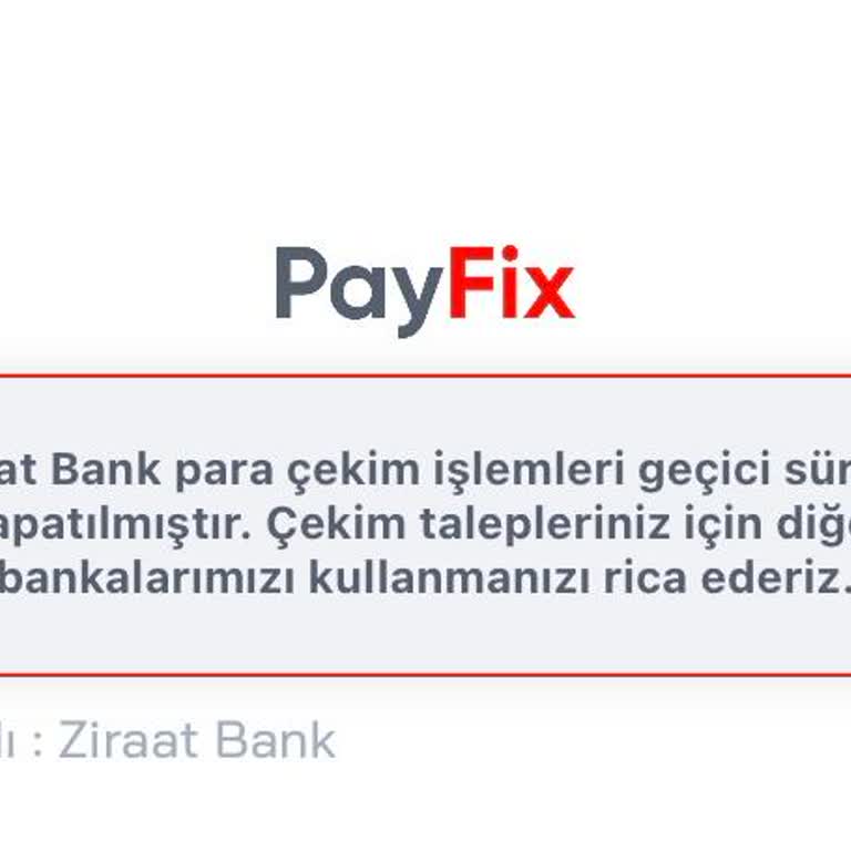 Payfix'te Para Çekememe Sorunu Mağduriyeti