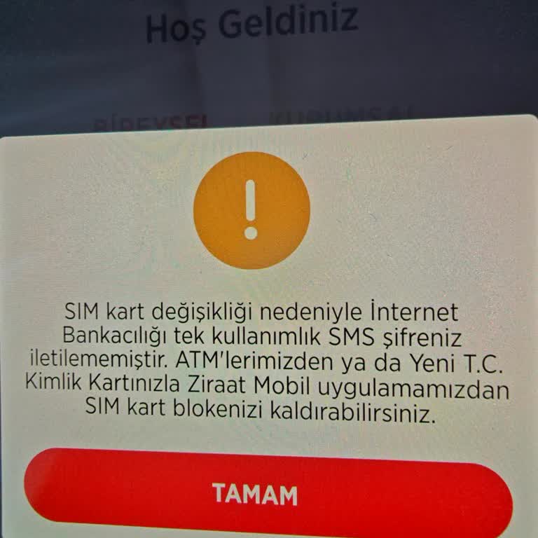 Sim Kart Blokesi İçin Şubeye Gitme Zorunluluğu