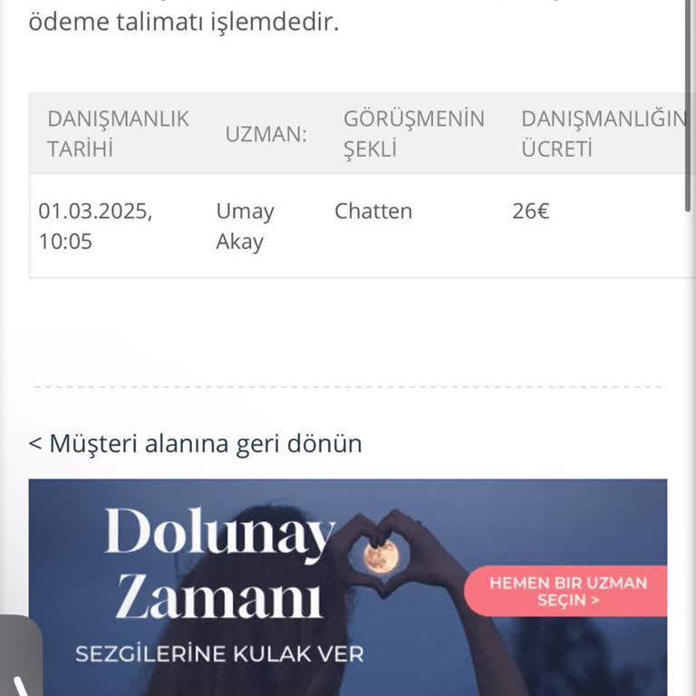 Fal Hizmeti Sonrası Beklenmedik Borç