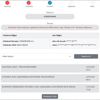 Kuryenet Adres Değişikliği Ve HGS Teslim Sorunu