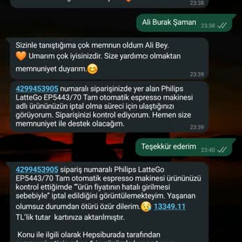 Yanlış Fiyat Nedeniyle İptal Edilen Sipariş Ve Kupon Sorunu