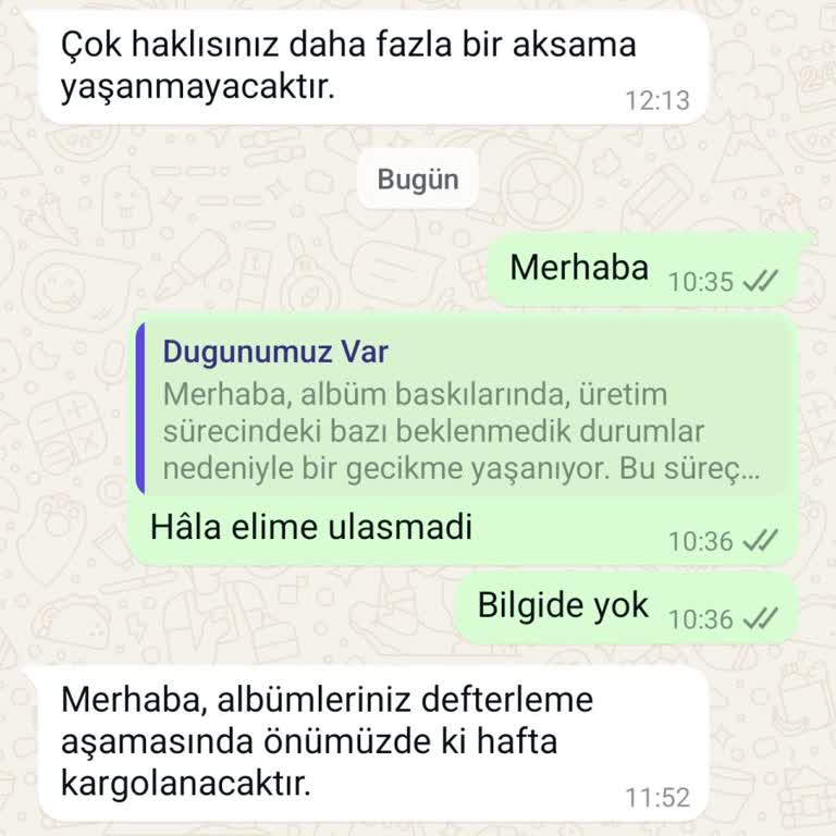 Albüm Teslimatında Sürekli Erteleme Ve Müşteri Memnuniyetsizliği