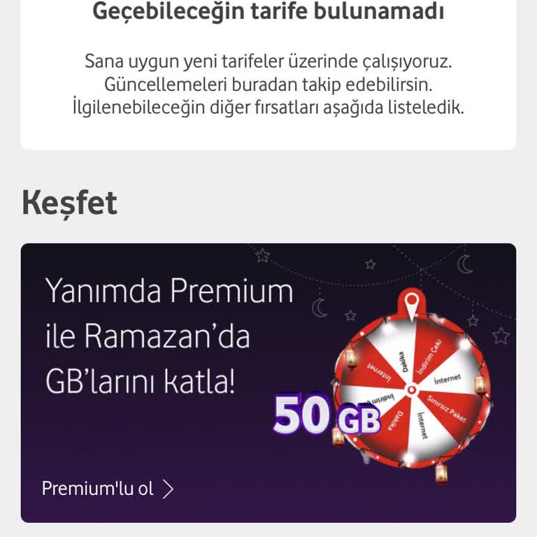 Vodafone Tarife Yenileme Sorunu: Yeni Teklif Sunulmuyor