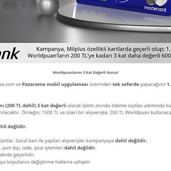 Pazarama.com Alışverişlerinde Worldpuan Sorunu Ve Müşteri Hizmetleri İlgisizliği
