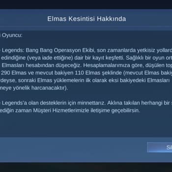 Hesapta Olmayan Elmaslar İçin Haksız Borçlandırma