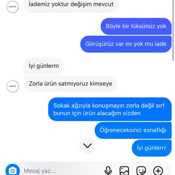 İade Almamakta Israr Eden Mağaza