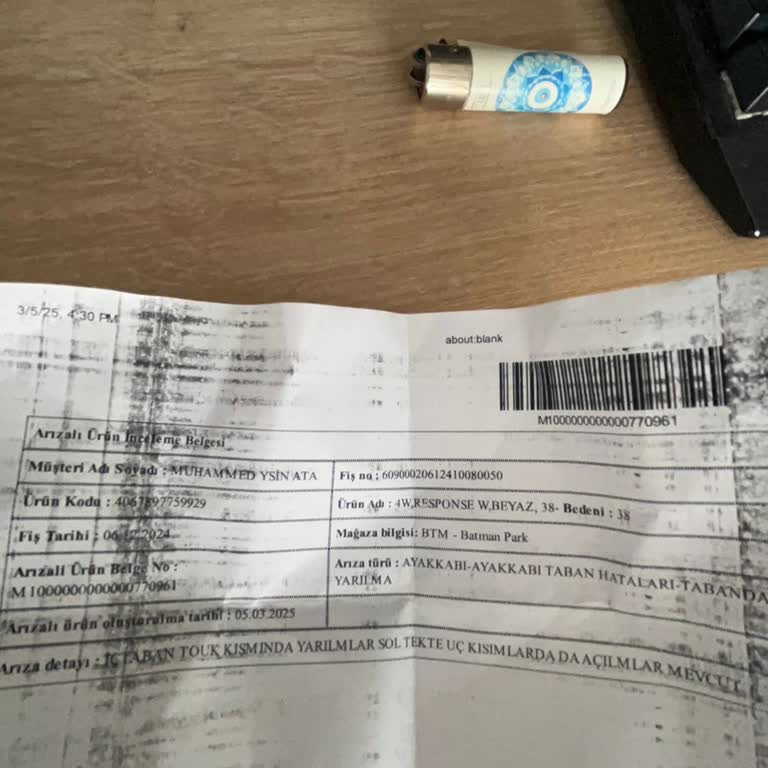 Adidas Ayakkabımın İç Topuk Sorunu Ve Garanti Reddiyesi