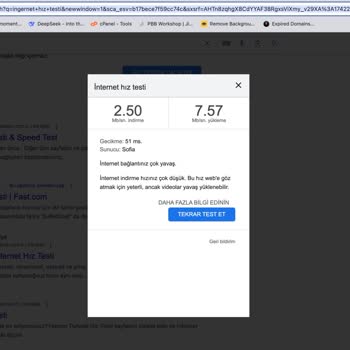 Taahhüt Edilen Hızın Altında İnternet Hizmeti