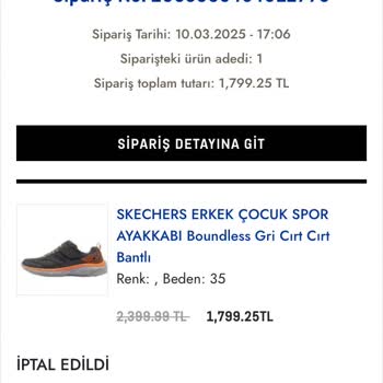 SPX Firmasından Ayakkabı Siparişi Ve İade Sürecinde Yaşanan Sorunlar