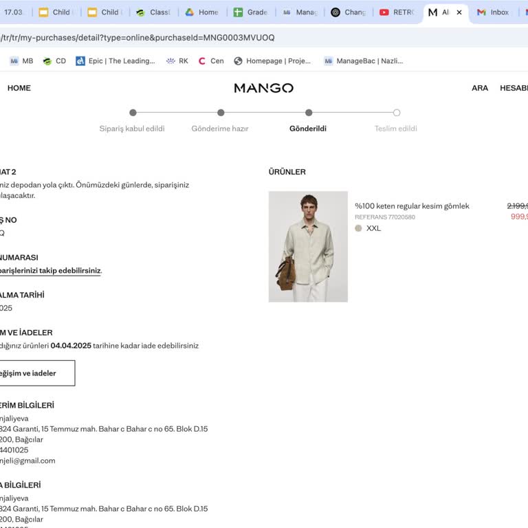 Mango TR Online: Yanlış Teslimat Ve İade Sürecinde Sorunlar
