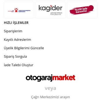 Otogarajmarket Kask Siparişim Ulaşmadı ve İletişim Kurulamıyor