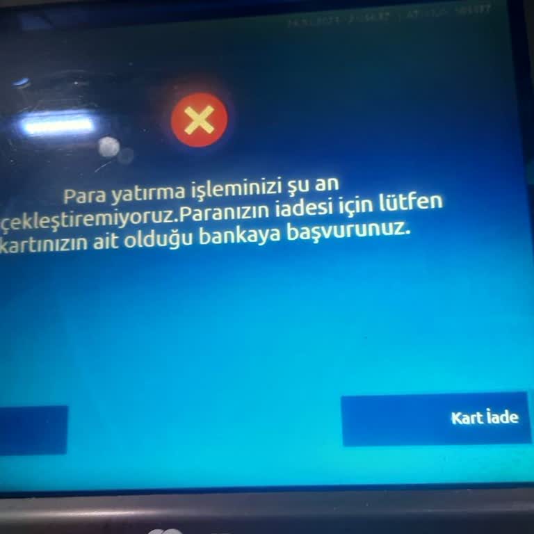 Bankamatik Arızası Nedeniyle Kaybolan Para İadesi Sorunu