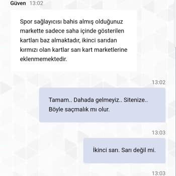 Bahis Sitesinin Sarı Kart Sayımındaki Tutarsızlık