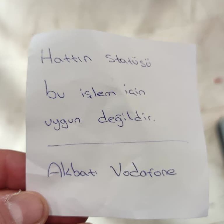 Vodafone Hattımı Geri Alamıyorum!