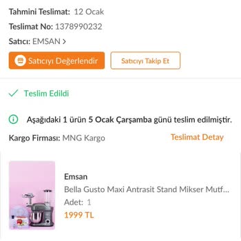 Emsan Mikser İçin Yetersiz Servis Ve Yedek Parça Sorunu