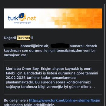 83 Gündür Bekleyen Fiber İnternet Kurulumu Mağduriyeti