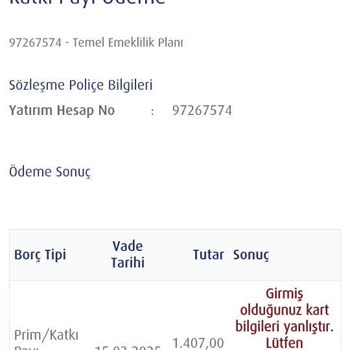 Vodafone Pay Kartımla Ödeme Sorunu