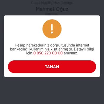 Ziraat Mobil Erişim Sorunu
