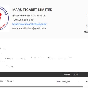 Mars Ticaret Çekiliş Şikayeti