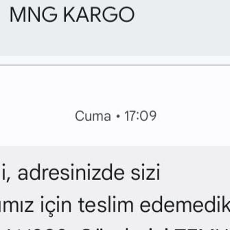 MNG Kargo Gersan Şubesi'nde İletişim Sorunları Ve Teslimat Aksaklıkları