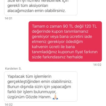 Kahve Siparişim Dökülmüş Geldi, Müşteri Hizmeti Yetersiz