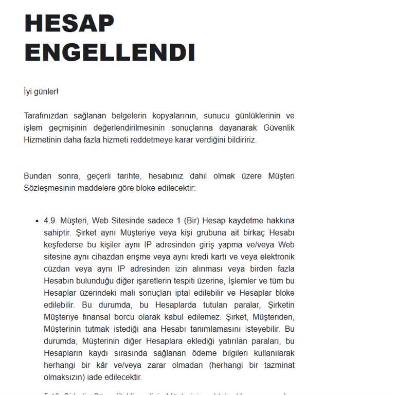 Binomo Hesabım Haksız Yere Engellendi!