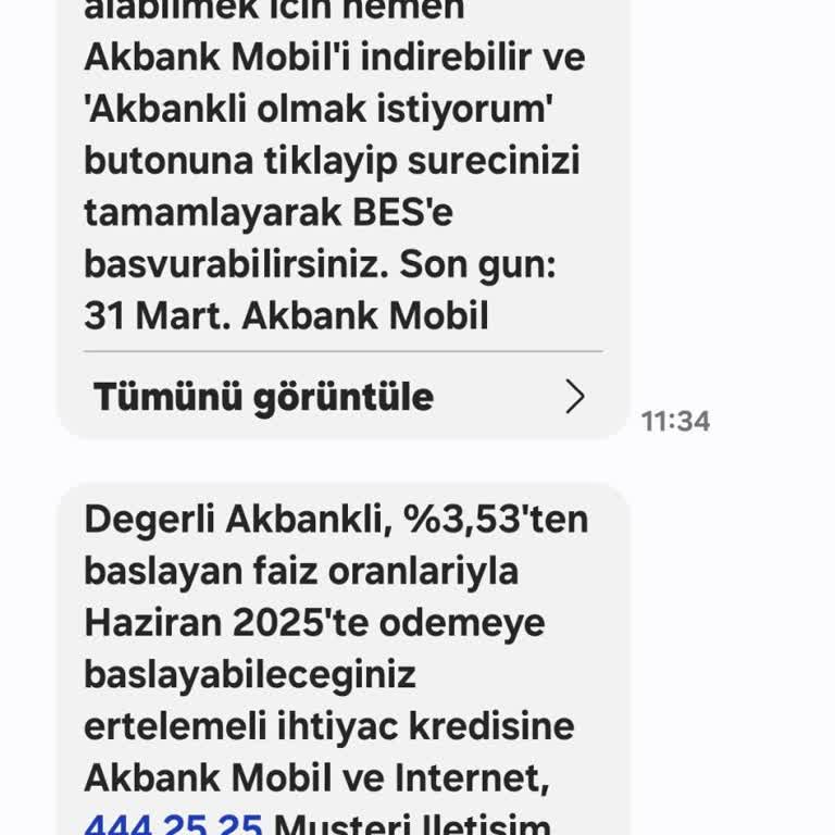 Akbank'tan Gelen Sürekli Mesajlar Bıktırdı