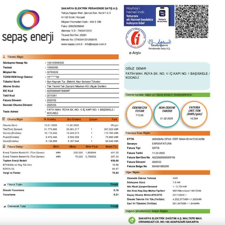 Elektrik Faturasında Kurumlar Arası İletişimsizlik Sorunu