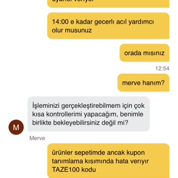 Kampanya Kuponu Geçersizliği Mağduriyeti