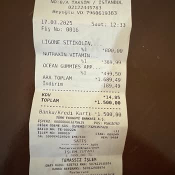 Taksim Meydan Eczanesi Vitamin Fiyatı