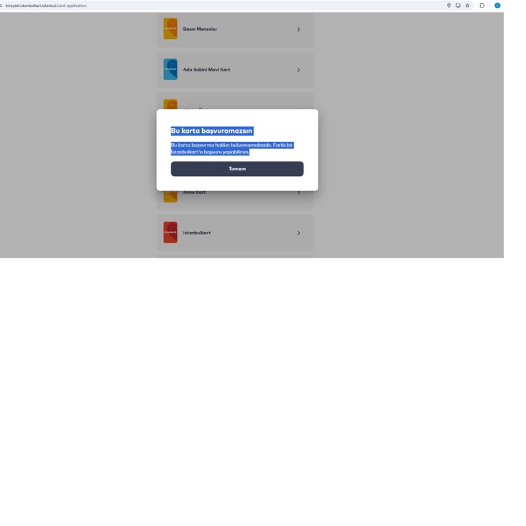 İBB Anne Kart Başvurusu Sorunu