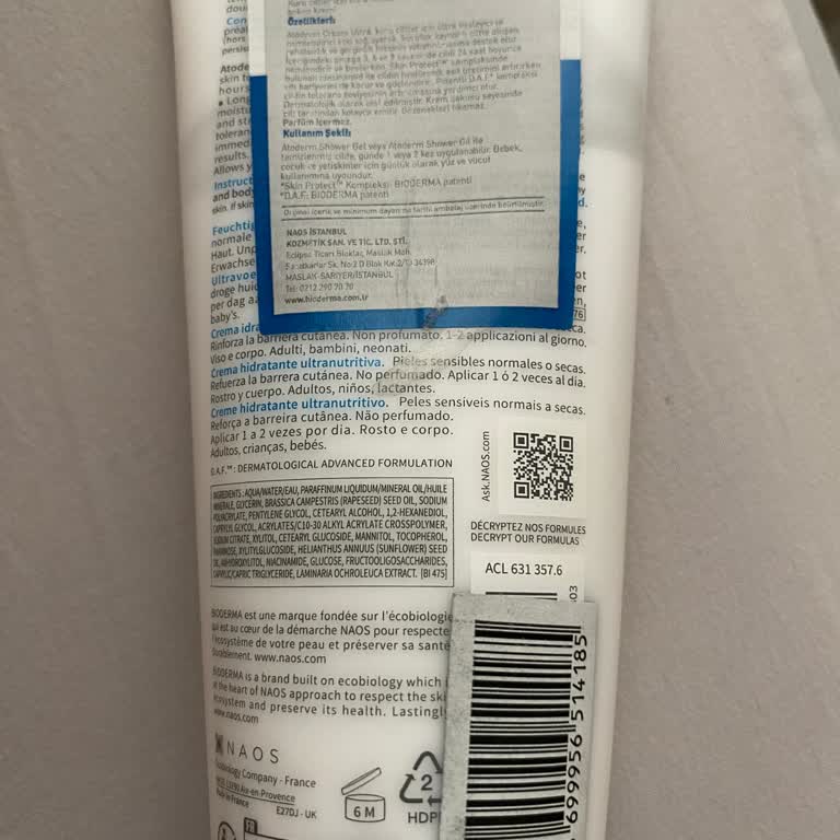 Bioderma Atoderm QR Kod Hatası Ve Orijinallik Sorunu