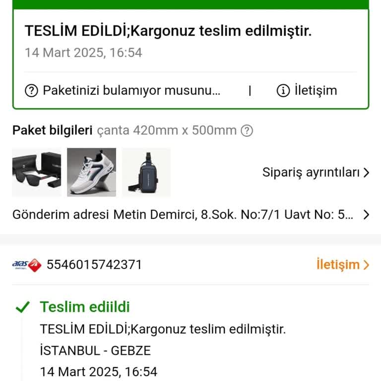 Aras Kargo İle Kaybolan Paket Ve Yanıltıcı Teslimat Beyanı