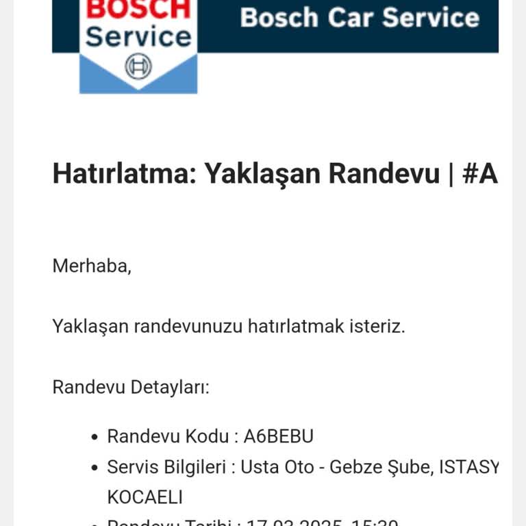 Bosch Servisinde Beklenmedik Fiyat Artışı