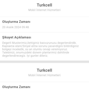 Turkcell Bağlantı Sorunları Ve Müşteri Hizmetleri İlgisizliği