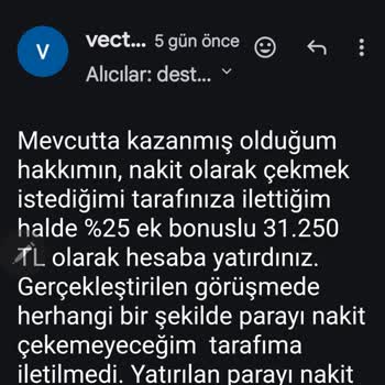 Kazandığım Ödülün Ödenmemesi Ve Mağduriyet