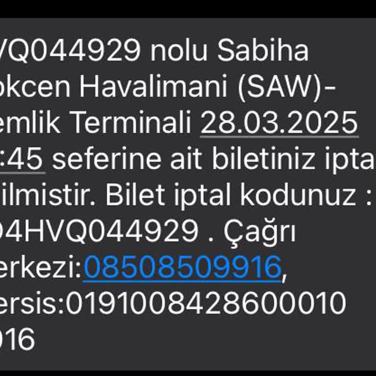 İade Edilmeyen Bilet Ücreti Mağduriyeti