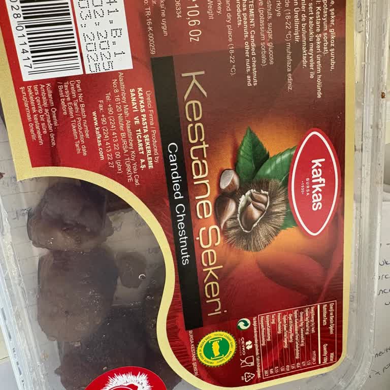 Kafkas Kestane Şekeri Üzerindeki Yanıltıcı Bilgi