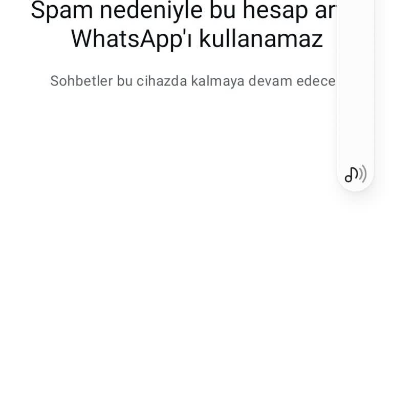 WhatsApp Hesabım Spam Nedeniyle Engellendi!