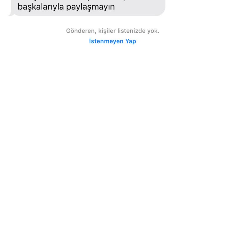 Yanlış Mesaj Ve Hesap Bağlantıları Hakkında Şikayet