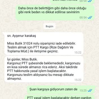 Yanlış Renk Gönderimi Ve İletişim Sorunlarıyla Karşılaşan Müşteri Şikayeti