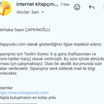 Kitaplarımın Kargolanmaması Ve Bilgilendirme Eksikliği