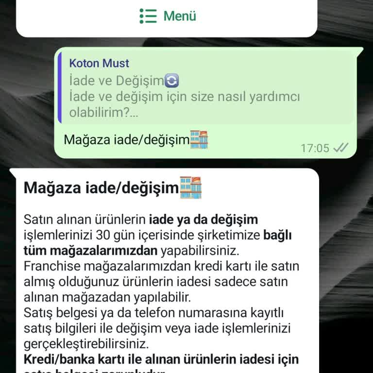 İade Sorunu: Koton Mağazasında Nakit İade Engeli